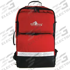 IRON DUCK Trauma Bag: 21 in L x 14 in W x 8 in H, Nylon, Red, 11-20 in/30+ in, 0-10 in (MPN 35132-RD). Key specifications — Color: Red; Closure Type: Zipper; Features: High-Density Plastic Reinforced Corners; Brand: IRON DUCK.
