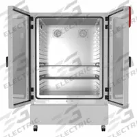 BINDER Environmental Chamber: 0.04 cu ft Capacity, 45 7/100 in x 49 21/100 in x 75 39/50 in (MPN 9020-0373). Key specifications — Temperature Accuracy Tolerance: +/-0.1 @ 40°C; Temperature Uniformity: +/-0.3 @ 40°C; Manufacturer Part Number: 9020-0373; Brand: BINDER; Voltage: 200/240V; Humidity - Maximum: 80%; Humidity - Minimum: 20%.