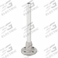 DAYTON Surface Mount, Aluminum Base: Tower Light Mount, 10 1/4 in Overall Ht, 3 1/8 in Overall Dia (MPN 26ZT17). Key specifications — Brand: DAYTON; Housing Color: Silver; Manufacturer Part Number: 26ZT17; Includes: 3/4 in Dia, 9-7/16 in Long Tube.