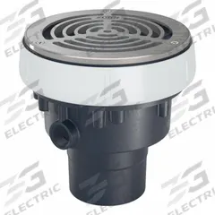 ZURN Floor Drain: 5 in Overall Dia, 6 in Grate Size, 3 in Nominal Pipe Size, Solvent Weld, PVC (MPN EZ-PV2-R6-SS). Key specifications — Color: Silver; Connection Type: Solvent Weld; Brand: ZURN; Includes: Stainless Mesh Screen.