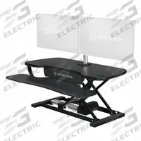 VERSADESK Standing Desk: Electronic, Black, Wood, 40 in Overall Wd, 24 in Overall Dp (MPN VT7644024-00-01). Key specifications — Desktop Material: Wood; Brand: VERSADESK; Desktop Color: Black.