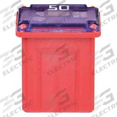 BUSSMANN Automotive Fuse: FMX Series, Red, Female, Cartridge, Time-Delay, 50 A, 32 V DC - Female Time-Delay Fuses