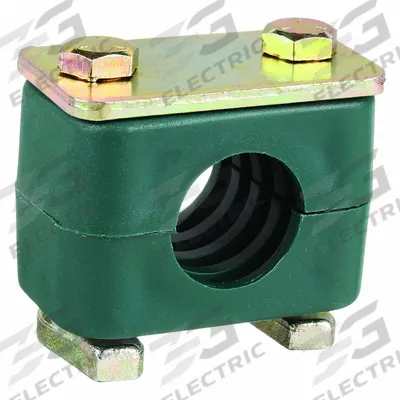 ZSI Vibration-Dampening Beta Clamp: Ribbed Bore, Steel Clamp, Polypropylene Cushion - Vibration-Dampening Textured Core Beta Clamps