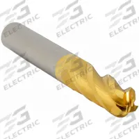APPROVED VENDOR Ball End Mill: Carbide, TiN Coated, 4 Flute, 3/8" Mill Dia, 1-1/8" LOC, 3" OAL (MPN 226-001041)