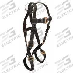 FALLTECH Fall Protection Harness: Arc Flash, 425 lb Wt Capacity, Vest Harness, Mating / Mating, XL (MPN 7051XL). Key specifications — attr655461: 7051XL; attr655464: FALLTECH; attr655505: Back; attr655506: General Use; attr655507: Black; attr655508: Nomex; attr655510: No; attr655511: Construction.