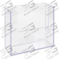 Cleanroom Wipe Holder: 4 3/4 in Overall Wd, 11 1/2 in Overall Ht, 13 in Overall Lg, PETG, Clear (MPN CONTEC1112-T). Key specifications — Material: PETG; Mounting Location: Wall; Color: Clear; Product Type: Wipe Holder; Total Holding Capacity: Stack of Lint Free Wipes; Brand: POLTEX.