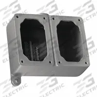APPLETON ELECTRIC Mounting Body: 2 Gangs, Iron, 3/4 in Hub Size, Feed Through, 6 1/8 in Overall Ht (MPN EFDC275-NL-Q). Key specifications — Brand: APPLETON ELECTRIC; Hub Type: Feed Through.