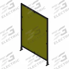 T-Slot Framing System Panel: Stand-Alone, Black, 72 in H x 36 in W x 5 1/2 in D, Mesh (MPN 48233). Key specifications — Finish: Anodized/PVC-Coated; Brand: FAZTEK; Panel Color: Yellow; Panel Type: Mesh; Color: Black; Material: Wire; Mesh Shape: Square; Assembly: Assembled.