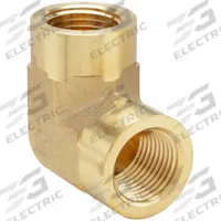 PARKER Metal Pipe Elbow: 90° Elbow, Brass, 1/4 in x 1/4 in, 3,200 psi (MPN 1/4 DD-B). Key specifications — Maximum Operating Pressure: 3,200 psi.