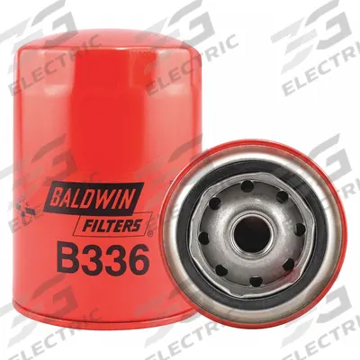 BALDWIN FILTERS Oil Filter: B336, 3/4"-16 Thread Size, 5 3/8 in Overall Ht - Spin-On Oil Filters