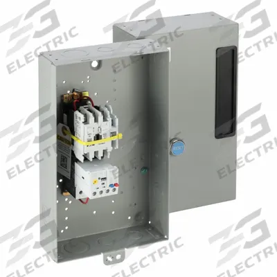 EATON NEMA Magnetic Motor Starter: Non-Reversing, 3 Poles, NEMA Size 0, 18 A - Enclosed Non-Reversing Starters with Electronic Overloads