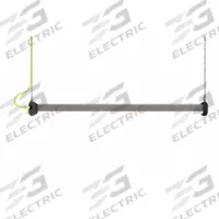 G&G INDUSTRIAL LIGHTING Light: 10,000 lm, 5000K, 75 W, 120/277V AC, Ceiling/Surface Mount, 4 ft Lg (MPN GR-FPX4-HO-50K-3P). Key specifications — attr1259419: 120/277V AC; attr1259431: G&G INDUSTRIAL LIGHTING; attr1259414: 5000K; attr1259395: Integrated LED; attr1259420: Not Rated.