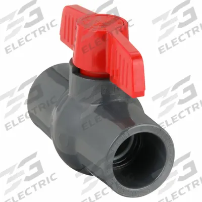 APPROVED VENDOR Manual Two-Way Ball Valve: 1 in, PVC, Straight, Socket x Socket - PVC Ball Valves