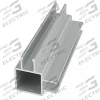 Double-Flanged Square Tube Profile: 1 in x 1 in, 12 ft Lg, 2 Open Slots, Aluminum, 1/4 in Slot Wd (MPN 9030-145). Key specifications — Series: Quick Frame; Product Type: Double-Flanged Tube Profile; Material: Aluminum; System of Measurement: Inch; Framing Type: Press-Fit; Manufacturer Part Number: 9030-145; Brand: 80/20; Finish: Anodized.
