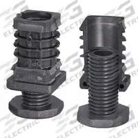 ELESA Male-End Leveling Mount: Round, Technopolymer, M22 Thread Size (MPN NDA.Q-30-M22X30). Key specifications — Thread Size: M22; Body Material: Technopolymer.