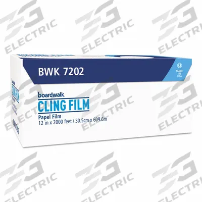 APPROVED VENDOR Film Wrap Roll: Medium-Wt, No Fold, 12 in Sheet Wd, 2,000 ft Sheet Lg - Plastic Film Wrap Rolls
