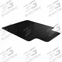 FLOORTEX Chair Mat: Rectangle, 0.08 in Thick, 53 in Overall Lg, 45 in Overall Wd, Black, PVC, Smooth (MPN 124553HLBV). Key specifications — attr991490: FLOORTEX; attr991500: PVC.