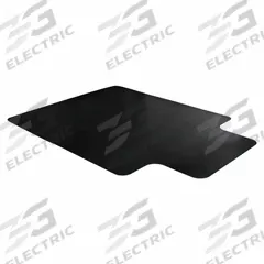 FLOORTEX Chair Mat: Rectangle, 0.08 in Thick, 53 in Overall Lg, 45 in Overall Wd, Black, PVC, Smooth (MPN 124553HLBV). Key specifications — attr991490: FLOORTEX; attr991500: PVC.