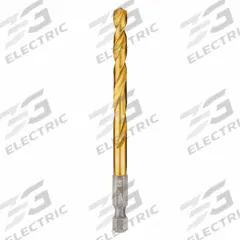 MILWAUKEE Hex Shank Drill Bit: 1/4", 135° Split Point, TiN-Coated HSS, Impact Rated (MPN 48-89-4613). Key specifications — attr1234973: Impact Rated; attr1234966: MILWAUKEE; attr1234978: 0.2500.