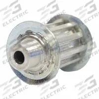 DAYTON Timing Pulley: Trapezoidal, Plain, For T5 Timing Belt Section, For 16 mm Belt Wd, 10 Teeth (MPN 27T5/10-2). Key specifications — Brand: DAYTON; Tooth Profile: Trapezoidal; Finish: Plain.