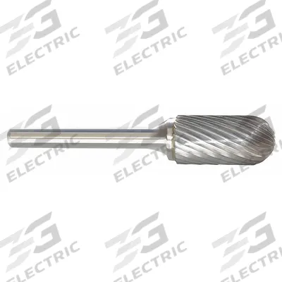 APPROVED VENDOR Carbide Bur: Ball-Nosed Cylinder, SC-81, Single Cut, 3/16" x 5/8" Head - Single-Cut Ball-Nosed Cylinder Burs