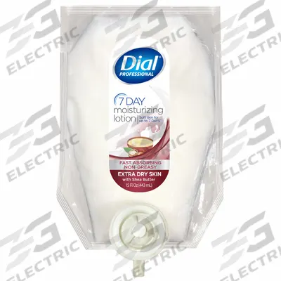 DIAL Lotion Refill: White, Shea Butter, 15 fl oz Volume, 34055 - Refills