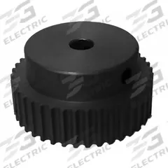DAYTON Timing Pulley: Curvilinear, Fixed, For 6 mm Belt Wd, 28 Teeth, 3 mm Pitch, Aluminum (MPN 28-3M06M6A6). Key specifications — Brand: DAYTON; Finish: Clear Anodized; For Belt Series: Powerhouse®.