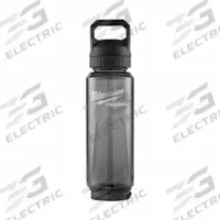 MILWAUKEE Bottle: 34 oz Capacity, Black, Plastic, BPA-Free, 12 in Overall Ht, 3 5/8 in Overall Dia (MPN 48-22-8372B). Key specifications — Brand: MILWAUKEE.