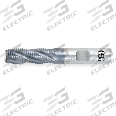 OSG Roughing End Mill: Cobalt, TiAlN Coated, 6 Flute, Fine Pitch, 1-1/4" Mill Dia - General Purpose Cobalt Roughing End Mills