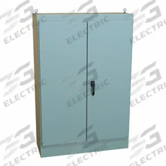 HAMMOND Enclosure: Steel, 72 in x 48 in x 18 in, NEMA 12, Solid Cover, Hinged (MPN 1418ZW18). Key specifications — Brand: HAMMOND; Closure Method: Handle; Knockouts: Not Included.