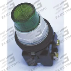 EATON Extended Push Button: Green, 30 mm Mounting Size, Non-Metallic, Momentary (MPN HT8GBGF3-GR). Key specifications — Brand: EATON; Action: Momentary; Series: HT800; Push Button Material Type: Non-Metallic.