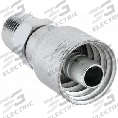 WEATHERHEAD Hydraulic Crimp Fitting: Steel x Steel, Straight, -8 For Hose Dash Size - Weatherhead Crimp Hydraulic Hose Fittings with NPTF Connection