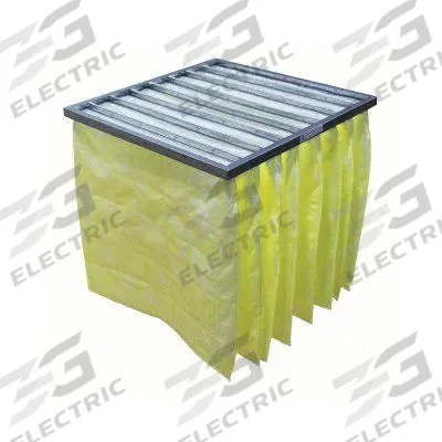 GRAINGER Pocket Air Filter: 24 in x 24 in x 22 in, MERV 15, Yellow, Synthetic - MERV 15 Pocket Air Filters