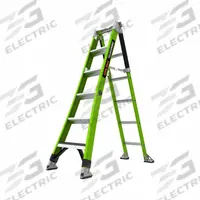 LITTLE GIANT Combination Ladder: 3 Configurations, Fiberglass, 375 lb Load Capacity, 35 lb Wt (MPN 13946-001). Key specifications — Brand: LITTLE GIANT; Included Features: V-Rung.