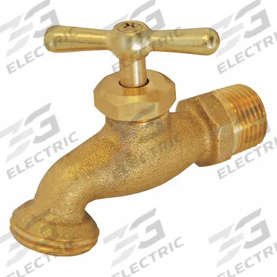APPROVED VENDOR Hose Bibb: Tee, Brass, Brass, Brass, 3/4 in Inlet Connection Size - Hose Bibbs