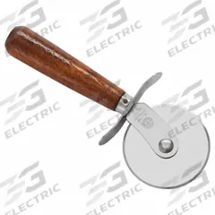 AMERICAN METALCRAFT Pizza Cutter Wheel: 1 Handles, Wood, 2 1/2 in Blade Dia, Brown (MPN PC7250)