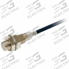 OMRON Inductive Cylindrical Proximity Sensor: Non-Terminated Cable, Shielded, 3 Wires, 10-30V DC, NO (MPN E2E-X2B1D12 2M). Key specifications — Brand: OMRON; AC Supply Voltage Rating: Not Rated; DC Supply Voltage Rating: 10-30V DC.