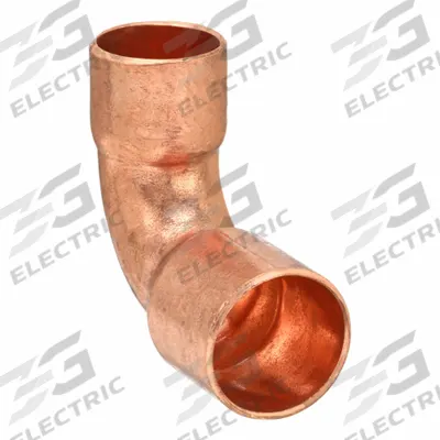 NIBCO Sweat Fitting Elbow: 3/8 in CTS x 1/4 in CTS, Cup x FTG, Wrot Copper (MPN 607-R) - Wrot Copper Tube Fittings