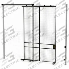 HUSKY RACK & WIRE Tunnel Slide Door: 10 ft H x 6 ft W x 1 3/4 in D, Black, Powder-Coated (MPN V590610). Key specifications — attr1283297: Powder-Coated; attr1283316: Steel; attr1283313: Yes; attr1283333: HUSKY RACK & WIRE.