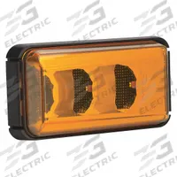 J.W. SPEAKER Side Turn Marker Lamp: Marker Light, LED, Rectangular, Surface Mount, Amber, Panel (MPN 157). Key specifications — Lens Color: Amber; Brand: J.W. SPEAKER; Electrical Connection: Bare Lead Connector; Lighting Technology: LED; Mount Type: Panel.