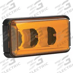 J.W. SPEAKER Side Turn Marker Lamp: Marker Light, LED, Rectangular, Surface Mount, Amber, Panel (MPN 157). Key specifications — Lens Color: Amber; Brand: J.W. SPEAKER; Electrical Connection: Bare Lead Connector; Lighting Technology: LED; Mount Type: Panel.