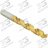 OSG Jobber Length Drill Bit: 7/16", 130° R-Thinning Point, TiN-Coated Cobalt (MPN 15437505). Key specifications — attr1229327: 0.4375.