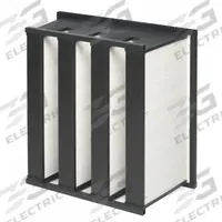 GRAINGER V-Bank Air Filter: 20 in x 24 in x 12 in, Fiberglass, Double Header, 4 Vs, MERV 15 (MPN 911T98). Key specifications — attr1286015: GRAINGER; attr1286018: Plastic; attr1286019: Fiberglass; attr1286016: Face Powder.