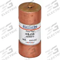 MERSEN Fuse: HSJ Series, Class J, Cylindrical Body, Very-Fast-Acting, 35 A, 600 V AC, 500 V DC (MPN HSJ35). Key specifications — Series: HSJ; Brand: MERSEN.