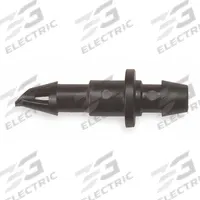 RAIN BIRD Coupling: Drip Coupling, Plastic, Black, 1/4 in Dia, 10 PK (MPN BC25/10PS). Key specifications — Brand: RAIN BIRD; Color: Black; Compatible Product Type: 1/4 in Tubing to 1/2 in or 3/4 in Tubing; Material: Plastic; Product Type: Drip Coupling.