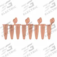 APPROVED VENDOR PCR Strip: PCR Strip, Polypropylene, 0.2 mL Capacity - mL, 0.01 fl oz Capacity - oz (MPN P3010-A-O). Key specifications — Brand: APPROVED VENDOR; Graduated: No; Closure Color: Orange; Includes: Attached Individual Flat Caps; Includes Closure: Yes; Body Color: Orange; Bottom Shape: Conical; Body Material: Polypropylene.