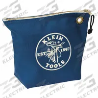 KLEIN TOOLS Tool Bag: 10 in W x 3 1/2 in D x 8 in H, Blue, Canvas, 0 Inside Pockets, 1 Bags, Canvas (MPN 5539BLU). Key specifications — attr1116347: Blue; attr1116368: KLEIN TOOLS.