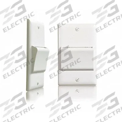 LEGRAND Wall Plate: Decorator-Rocker, 3 Gang, White - Key Card Wall Plates