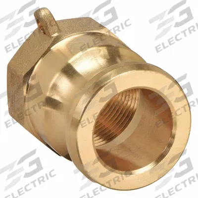 DIXON VALVE & COUPLING Cam and Groove Adapter: 3 in Coupling Size, 3 in Hose Fitting Size, 3 in -8 Thread Size - Type A Forged Brass Cam & Groove Fittings