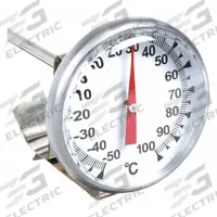 THERMCO Dial Pocket Thermometer: -50°C to 100°C, +/- 1% Accuracy, 8 in Stem Lg, Celsius (MPN ACCG100CX). Key specifications — Accuracy: +/- 1%; Brand: THERMCO; Temperature Units: Celsius.